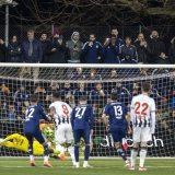 Signori Antonio a détourné un penalty de Xherdan Shaqiri mais Bâle a tout de même battu Etoile Carouge KEYSTONE/SALVATORE DI NOLFI